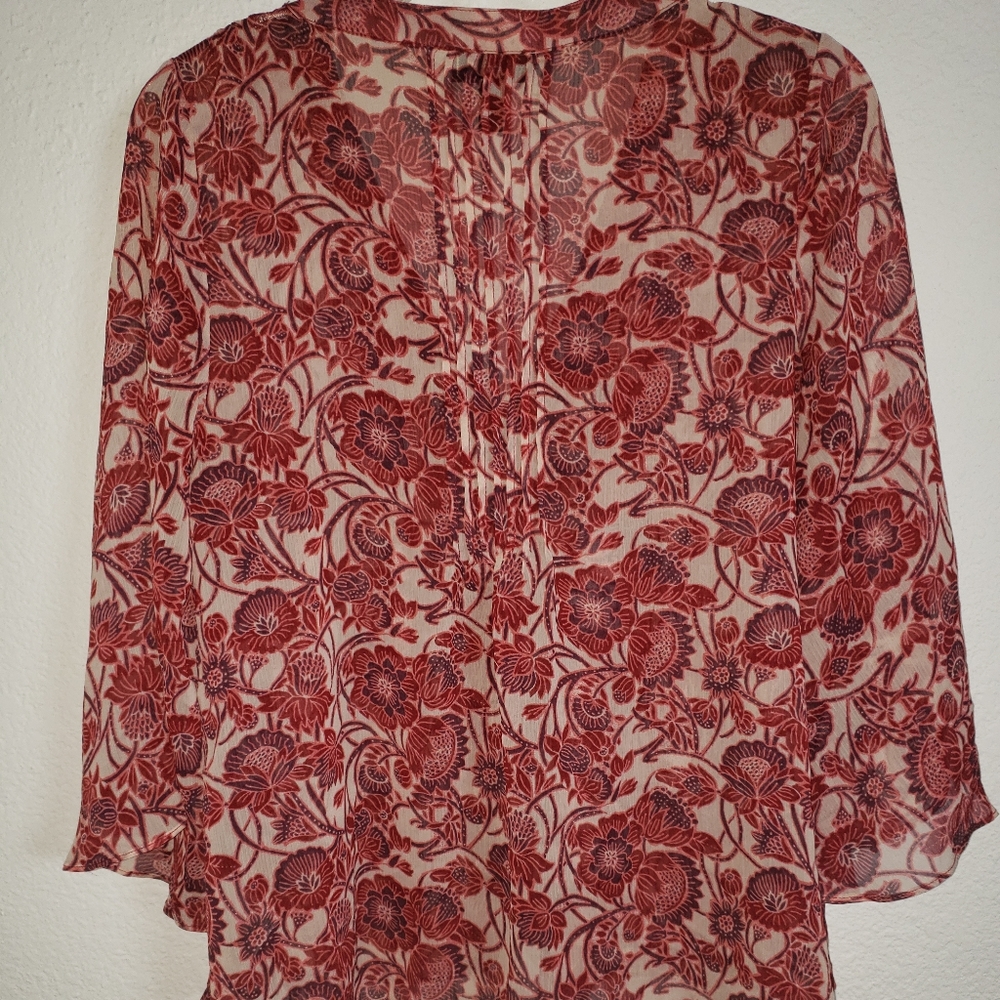 JESSICA SIMPSON BOHO FLORAL TOP - Picture 2 of 7